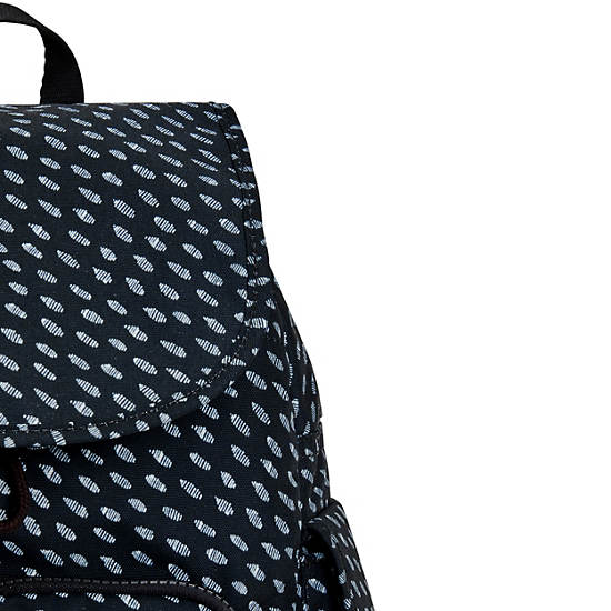 Kipling City Pack Small Printed Rygsække Sort | DK 1516HA